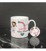 Hemşire Kupa Bardak ve Anahtarlık Set 004