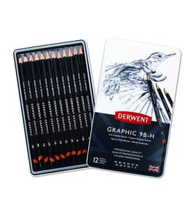 Derwent Graphic Dereceli Kalem 12li Soft Set