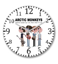 Arctic Monkeys 2 Duvar Saati Bombeli Gercek Cam