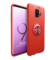 Microsonic Samsung Galaxy S9 Kılıf Kickstand Ring Holder Kırmızı