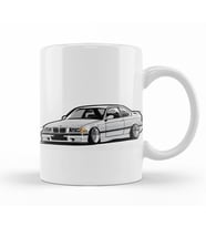 Bmw Stanced out E36 Gray Kupa Bardak Porselen