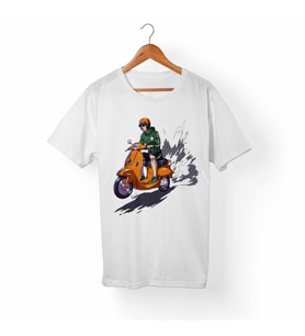 Vespa Çocuk Beyaz Tişört