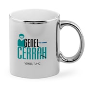 BK Gift Kişiye Özel Mesleki Genel Cerrah Krom Kupa Bardak  2