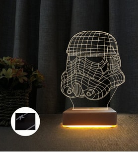 3d Star Wars Askeri Tropper Lamba Çocuk Odası Gece Lambası (Sarı)