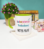 Laboratuvar Teknikeri Kupa Bardak Yeşil