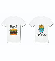 Best Friends Tasarımlı 2'li Tişört
