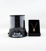 Star Master  Gece Lambası Projeksiyonlu Ve Ayıcık Kolye