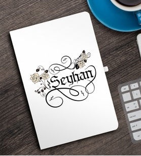 BK Gift Kişiye Özel İsimli Beyaz Defter - 6
