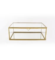 Xl Cam Gold Takı Nişan Aksesuar Kutusu (Altın)