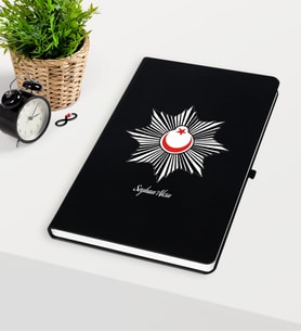 BK Gift Kişiye Özel Polis Temalı Siyah Defter - 1