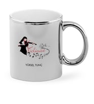 BK Gift Kişiye Özel Mesleki Violinist Krom Kupa Bardak  1
