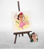BK Gift Kişiye Özel Doğum Günü Karikatür Şovaleli Doğal Taş  2