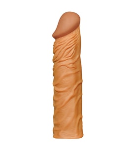 Lilitu Shop Nature Extender 5 cm Dolgulu Premium Melez Silikon Penis Kılıfı