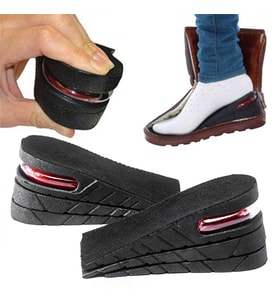 Mobee 7 Cm Hava Yastıklı Boy Uzatıcı Tabanlık Uzatan Topuk Yükseltici (Siyah)