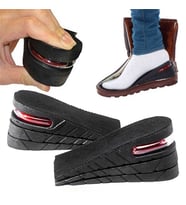 Mobee 7 Cm Hava Yastıklı Boy Uzatıcı Tabanlık Uzatan Topuk Yükseltici (Siyah)