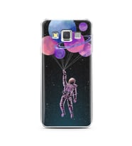 Uzay Balon Tasarım Süper Şeffaf Silikon Telefon Kılıfı Samsung A3 (2015)