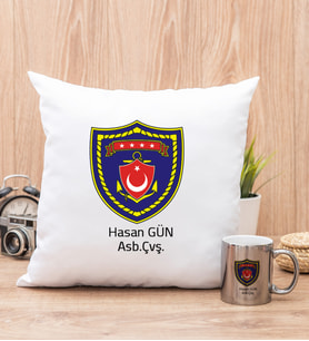 Deniz Kuvvetleri Yastık ve Silver Kupa Bardak
