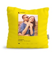 BK Gift Kişiye Özel İnstagram Sarı Yastık