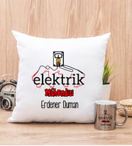 Elektrik Mühendisi Yastık ve Silver Kupa Bardak