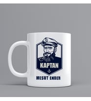 Kaptan Temalı Hediye Kupa Bardak Kişiye Özel Hediye W95