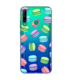 Macaron Tasarımlı Süper Şeffaf Silikon Telefon Kılıfı Huawei P40 Lite E