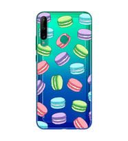Macaron Tasarımlı Süper Şeffaf Silikon Telefon Kılıfı Huawei P40 Lite E