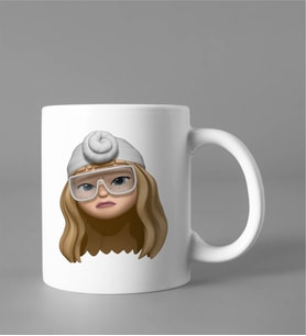 Emoji Kız Stiker Kupası