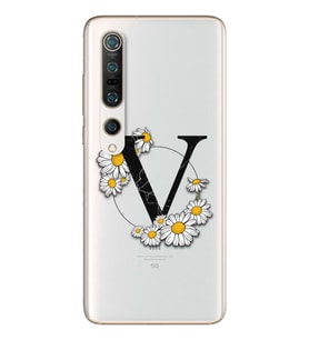 Papatya Harf Tasarım Süper Şeffaf Silikon Telefon Kılıfı Xiomai Mi10-pro V-Harfi