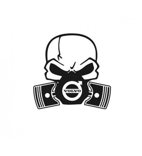 Volvo Piston Kuru Kafa Araba Sticker Yapıştırma