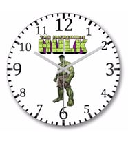 Hulk Duvar Saati Bombeli Gercek Cam