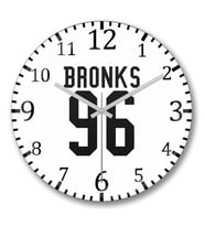 Bronks 96 Duvar Saati Bombeli Gercek Cam