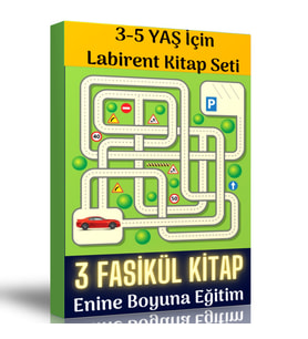 3-5 Yaş İçin Labirent Kitap Seti (3 Fasikül Kitap)