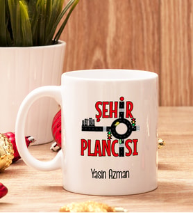 Şehir Plancısına Hediye Beyaz Kupa Bardak