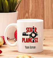 Şehir Plancısına Hediye Beyaz Kupa Bardak
