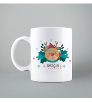 Yılbaşı Geyiği Kupası Kişiye Özel