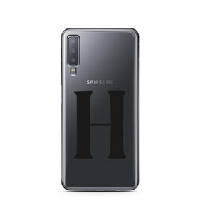Samsung A7 (2018) Harf Tasarımlı Telefon Kılıfı H-Harfi 