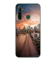 Cadde Tasarımlı Süper Şeffaf Silikon Telefon Kılıfı Oppo Realmi 5i