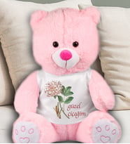 Güzel Çiçeğim Temalı Peluş Ayıcık 50 Cm 82220