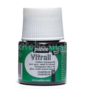 Pebeo Vitrail Şeffaf Cam Boyası 45ml Yeşil 18