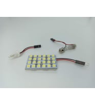 Araç İçi Oto Aydınlatma Tepe Lambası 24 SMD 5050 Led Proje Panel Tavan Lamba T10 / 33-44 mm