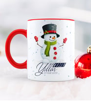 BK Gift Kişiye Özel Yılbaşı Mutlu Yıllar Temalı Kırmızı Kupa Bardak - 16