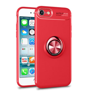 Microsonic Apple iPhone 6S Kılıf Kickstand Ring Holder Kırmızı