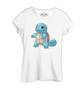 Pokemon - Squirtle Beyaz Kadın Tshirt