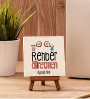 Rehber Öğretmene Hediye Taş Dekor