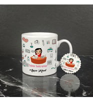 Tıbbi Sekreter Kupa Bardak ve Anahtarlık Set