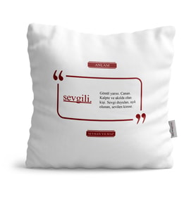 BK Gift Kişiye Özel Sevgili Dekoratif Yastık  2