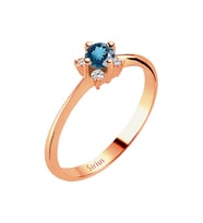 Sirius Pırlanta ve London Blue Topaz Taşlı Aurora Yüzük 0717R0282
