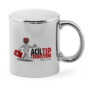 BK Gift Kişiye Özel Mesleki Acil Tıp Teknisyeni Krom Kupa Bardak  1