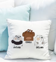 We Bare Bears Yastığı Kişiye Özel
