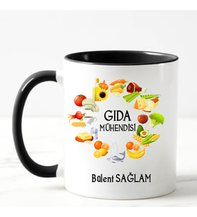Gıda Mühendisi Kupa Bardağı Siyah